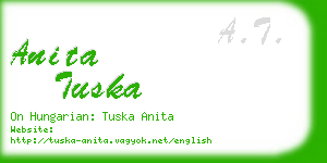 anita tuska business card